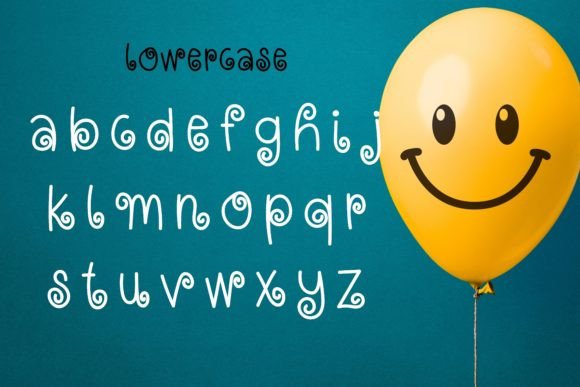 Happy Swirl Font PNG with transparent background - Preview 3