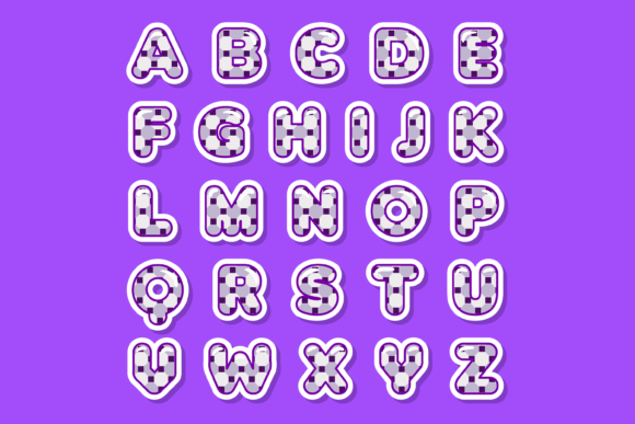 Hex Tile Font PNG with transparent background - Preview 1