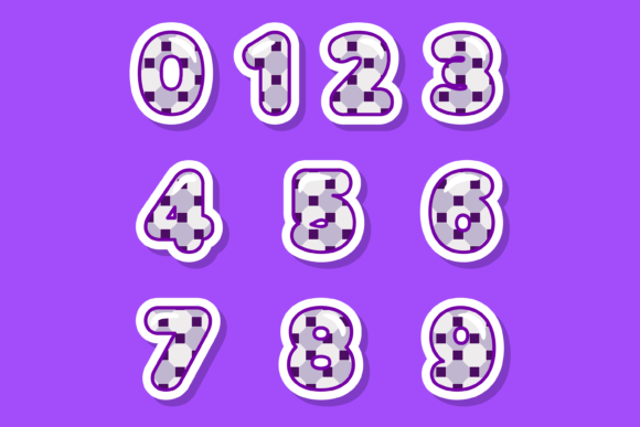 Hex Tile Font PNG with transparent background - Preview 2