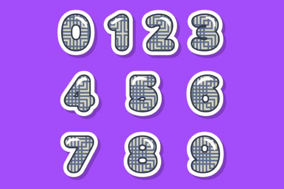 Japanese Frame Font PNG with transparent background - Preview 2