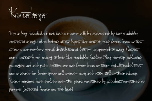 Kartoboyo Font PNG with transparent background - Preview 2