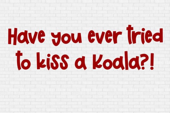 Koala Kisses Font PNG with transparent background - Preview 2