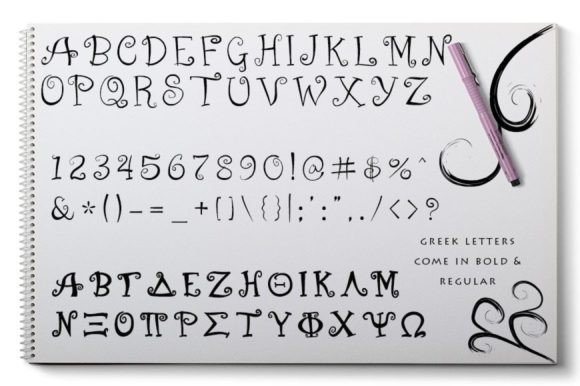 Kurlz Font PNG with transparent background - Preview 3