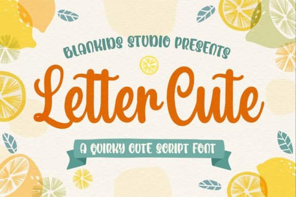 Letter Cute Font Scritti a Mano Font Di Blankids Studio