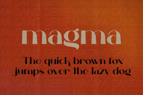 Magma Font PNG with transparent background - Preview 2