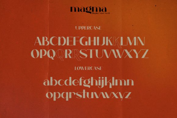 Magma Font PNG with transparent background - Preview 4