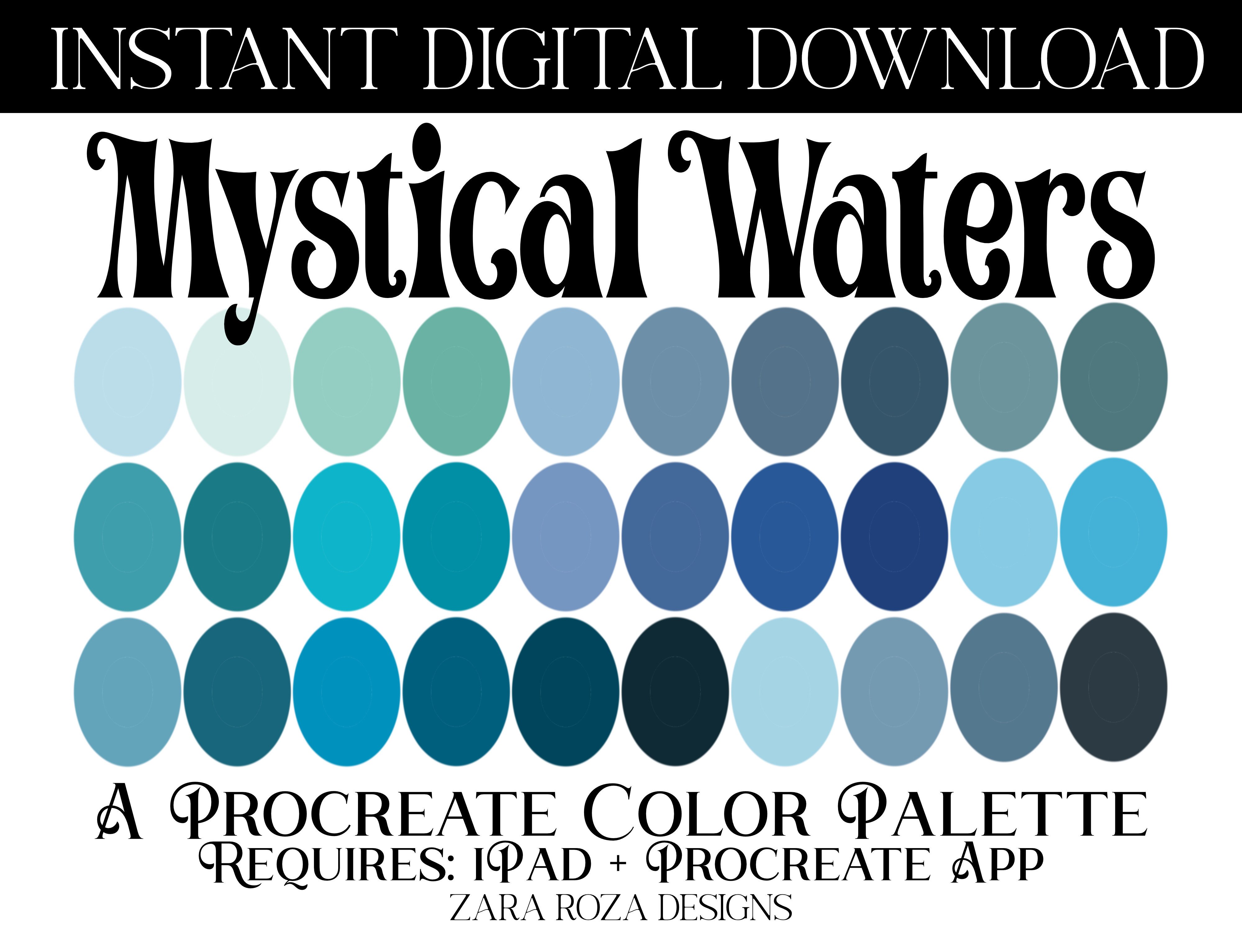 Mystical Waters Procreate Color Palette