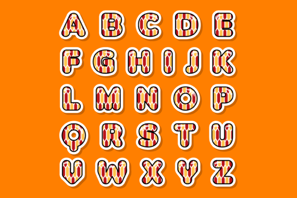 Narrow Comb Font PNG with transparent background - Preview 1
