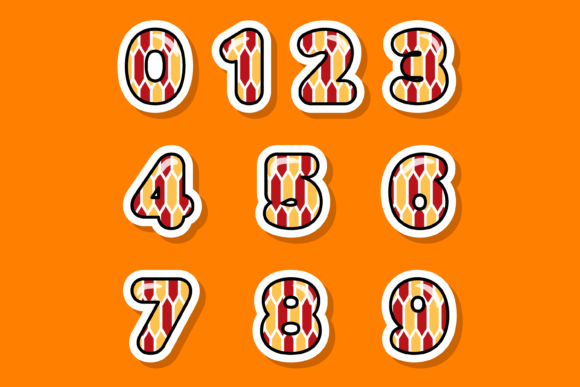 Narrow Comb Font PNG with transparent background - Preview 2