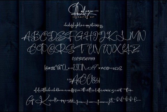 Palazio Font PNG with transparent background - Preview 4