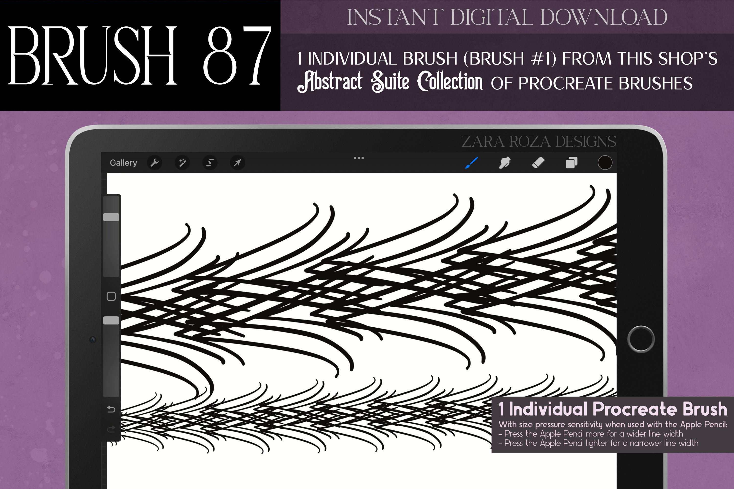 Procreate Brush #87 – Abstract Suite