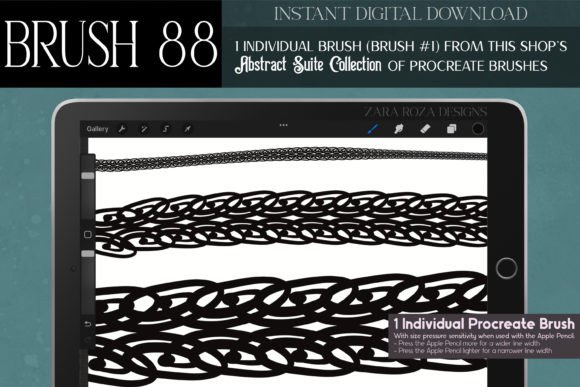 Procreate Brush #88 – Abstract Suite
