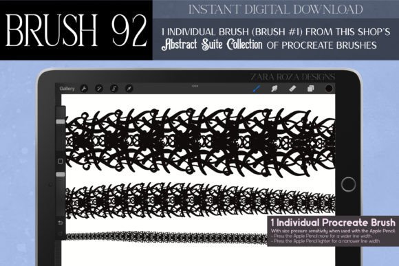 Procreate Brush #92 – Abstract Suite