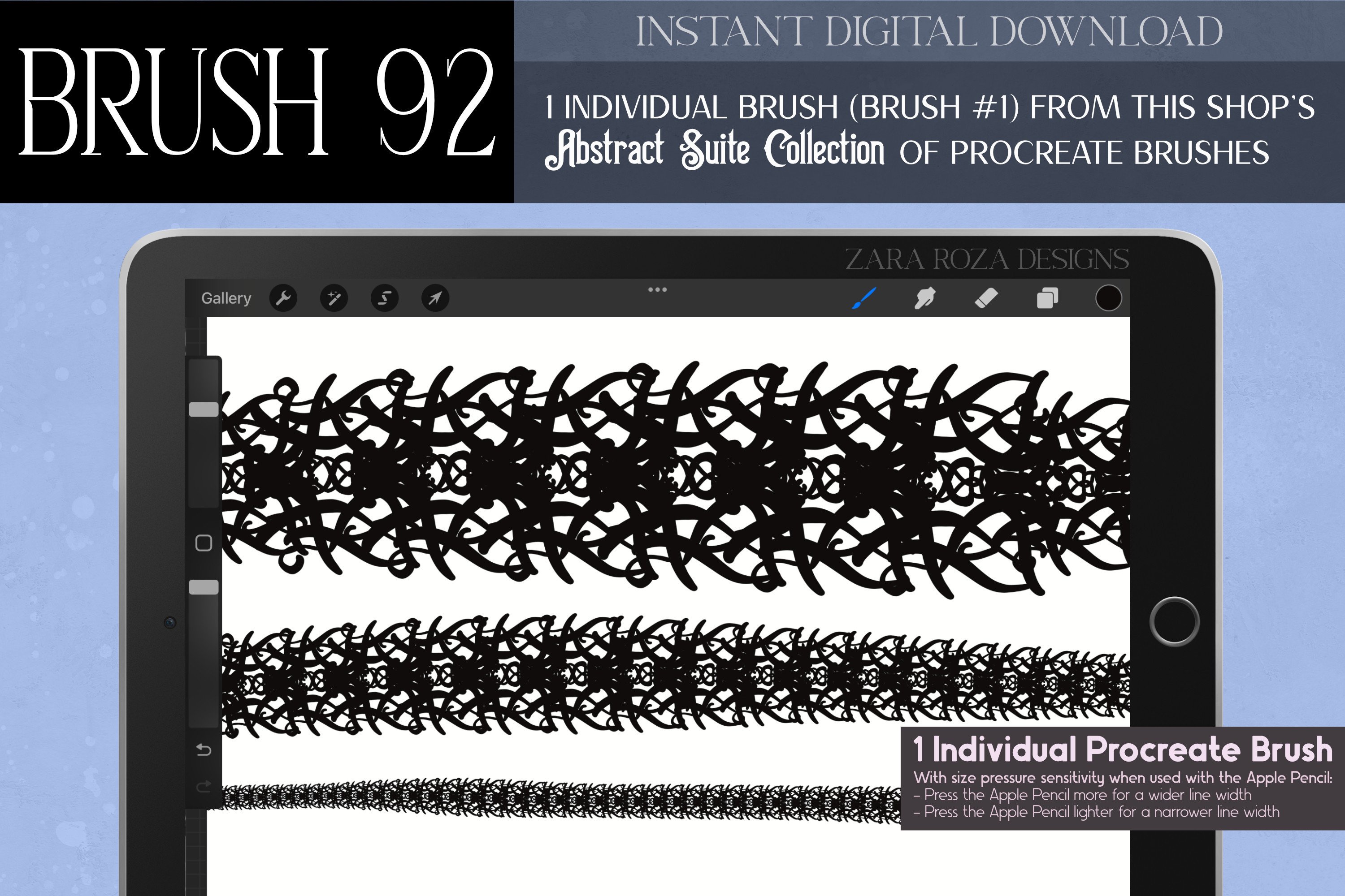 Procreate Brush #92 – Abstract Suite