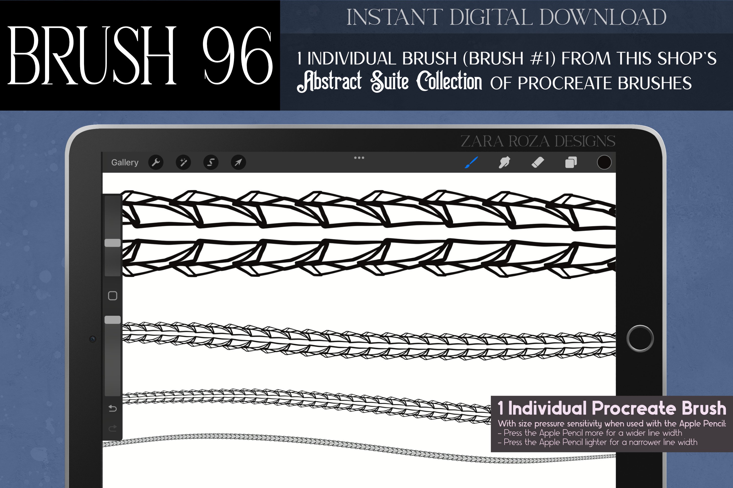 Procreate Brush #96 – Abstract Suite