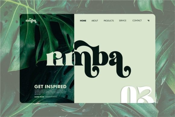 Saguna Font PNG with transparent background - Preview 2