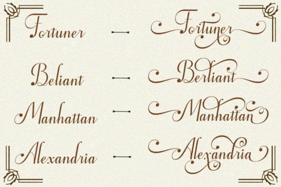 Scarlotta Font PNG with transparent background - Preview 4