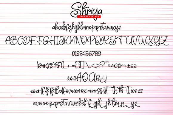 Shriya Font PNG with transparent background - Preview 4