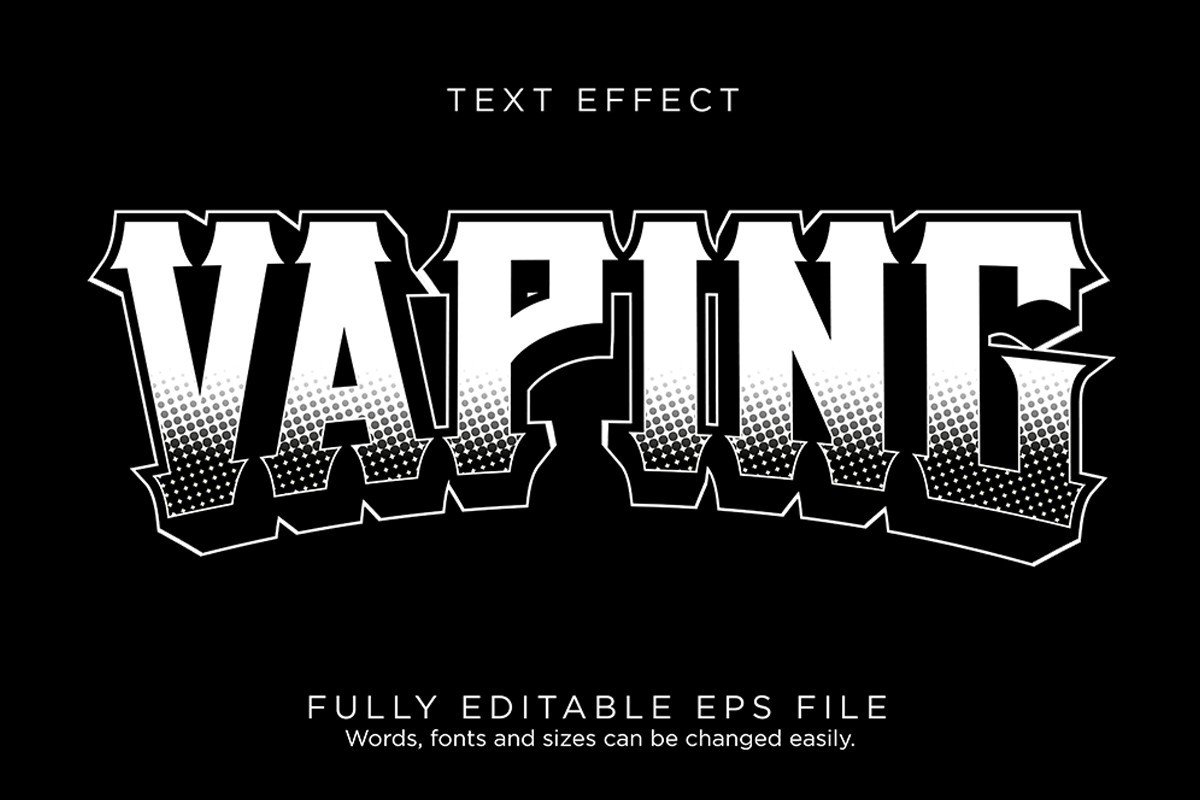 Vaping Logo Text Effect Font Type Graphic by juliomesak Creative Fabrica Vaping Logo Text Effect Font Type Graphic by juliomesak Creative Fabrica