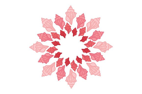 Seashell Wreath SVG Cut file by Creative Fabrica Crafts · Creative Fabrica