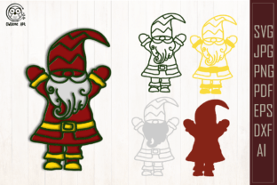 3D Christmas Gnome SVG · Creative Fabrica