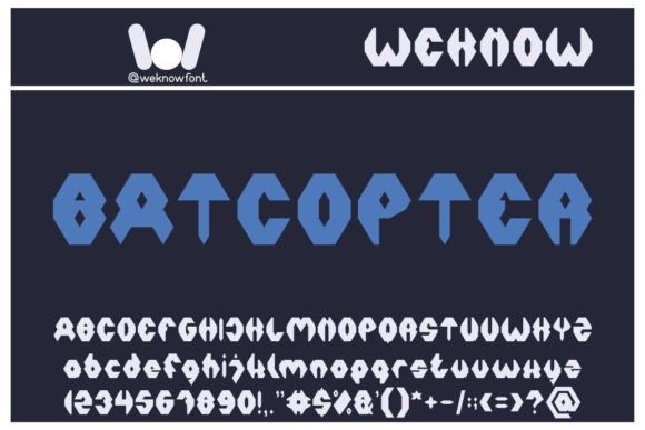 Aircraft Font - Preview 1