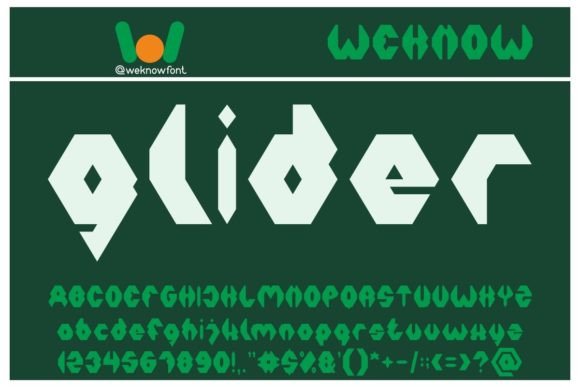 Aircraft Font - Preview 3