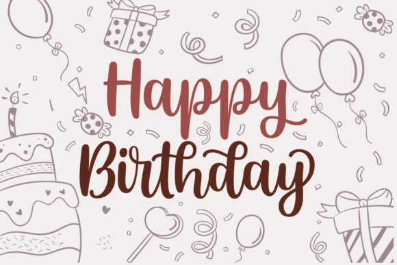 Bonna Party Font PNG with transparent background - Preview 1