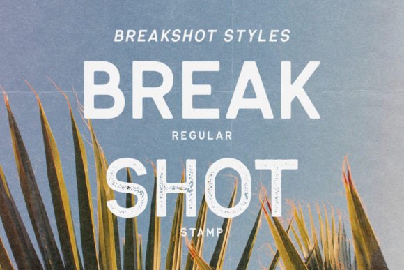 Break Shot Font - Preview 3