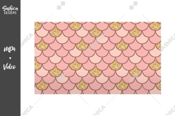 Fish Scale with Glitter Animation Graphic Motion Graphics By sashica designs