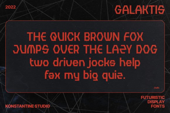 Galaktis Font PNG with transparent background - Preview 1