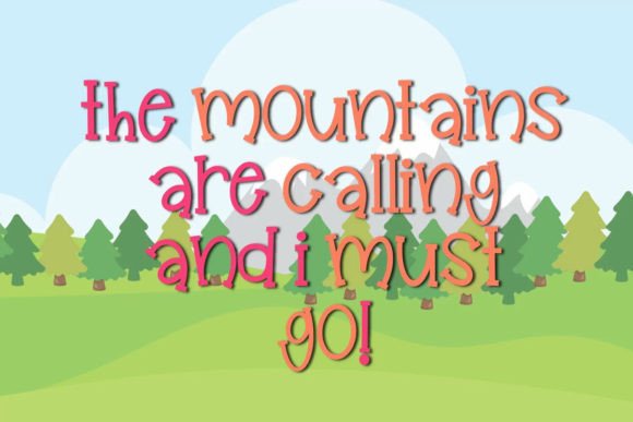 Glampers Font - Preview 1