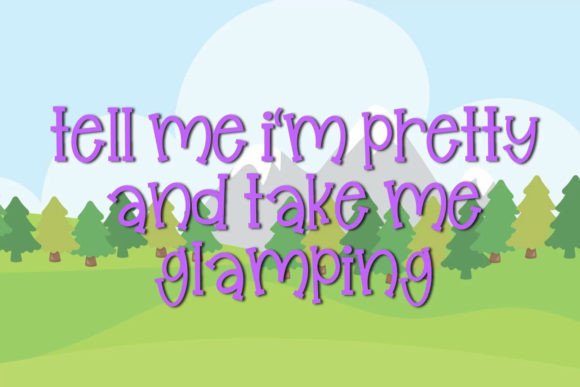 Glampers Font - Preview 2