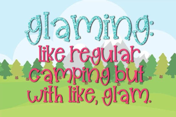 Glampers Font - Preview 5