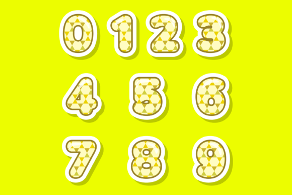 Hex Star Font PNG with transparent background - Preview 2