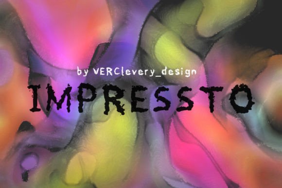 Impressto Font PNG with transparent background - Preview 2
