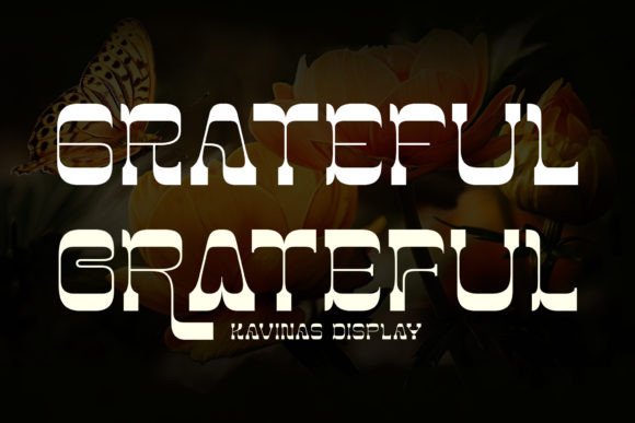 Kavinas Font PNG with transparent background - Preview 1
