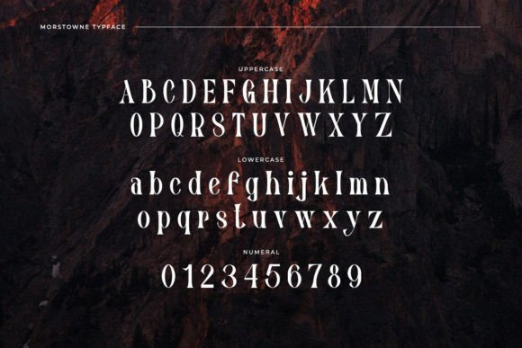 Morstowne Font PNG with transparent background - Preview 1