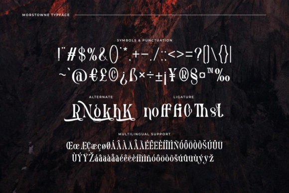 Morstowne Font PNG with transparent background - Preview 2