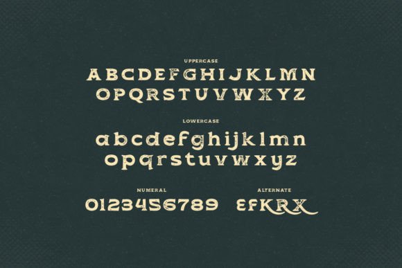 Mortaren Font PNG with transparent background - Preview 1