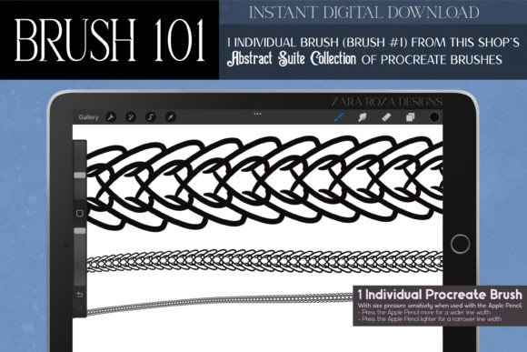 Procreate Brush #101 – Abstract Suite