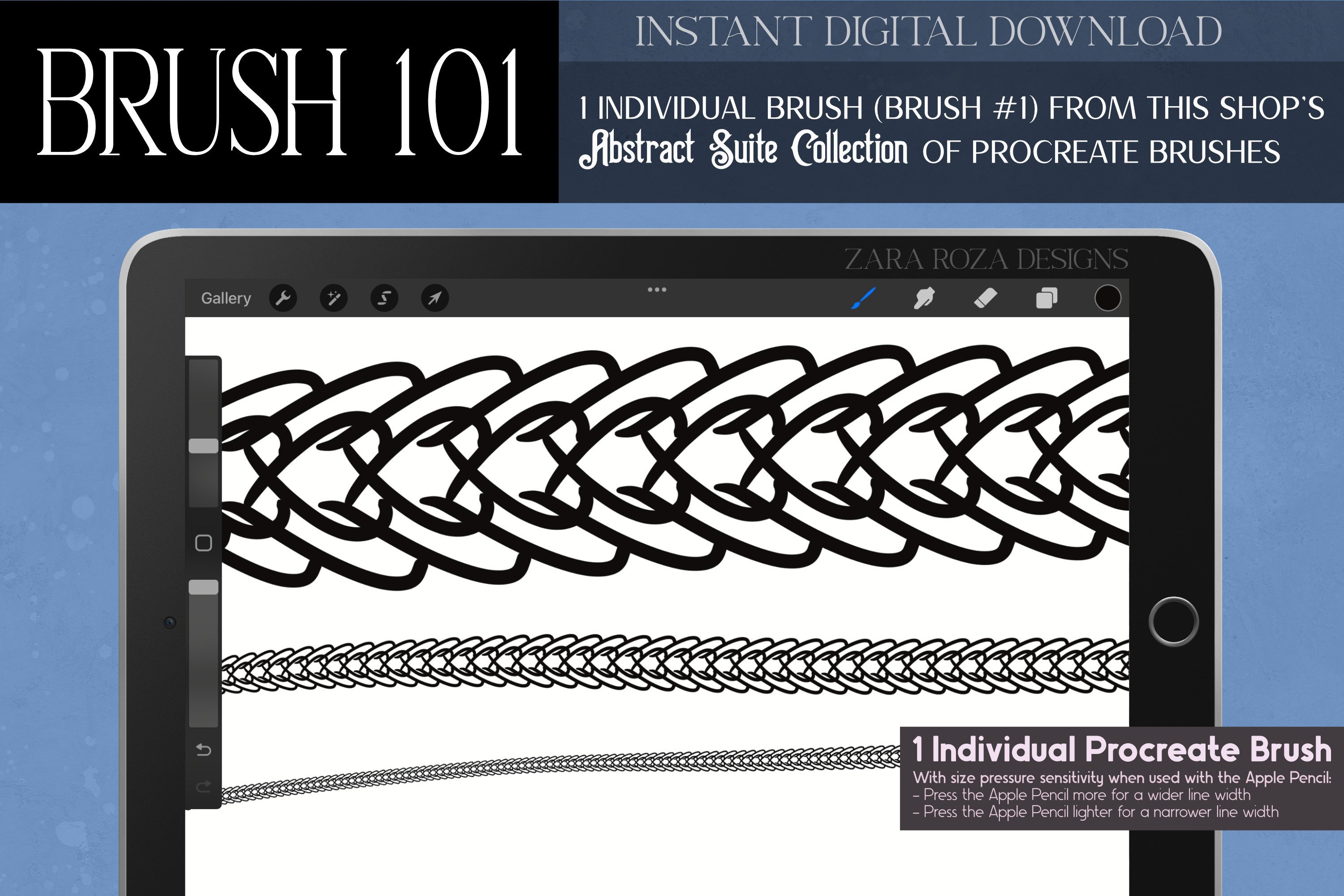 Procreate Brush #101 – Abstract Suite