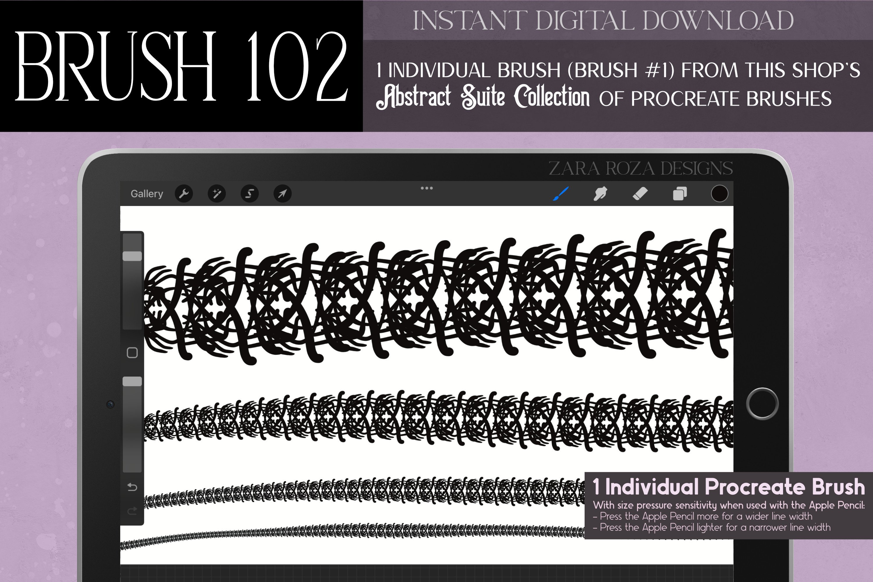 Procreate Brush #102 – Abstract Suite