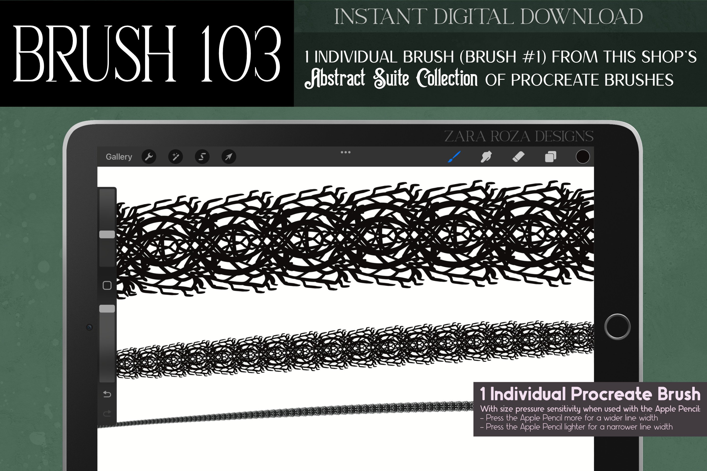 Procreate Brush #103 – Abstract Suite