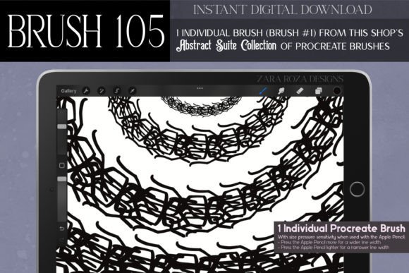 Procreate Brush #105 – Abstract Suite