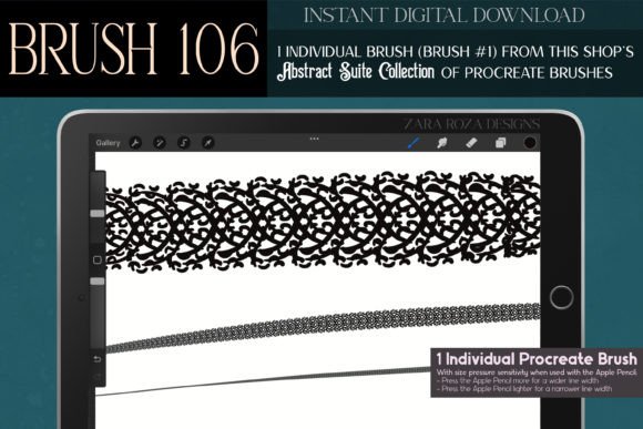 Procreate Brush #106 – Abstract Suite