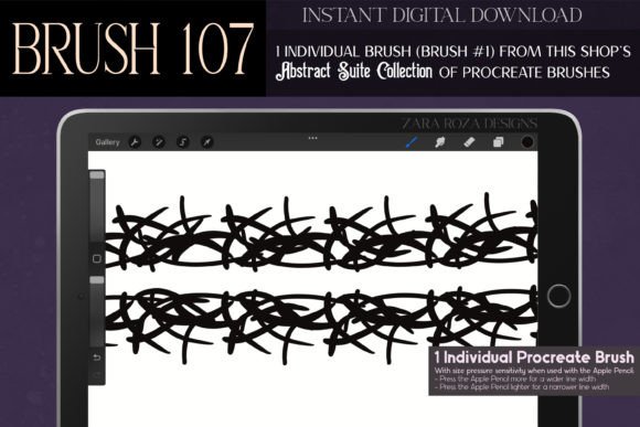 Procreate Brush #107 – Abstract Suite