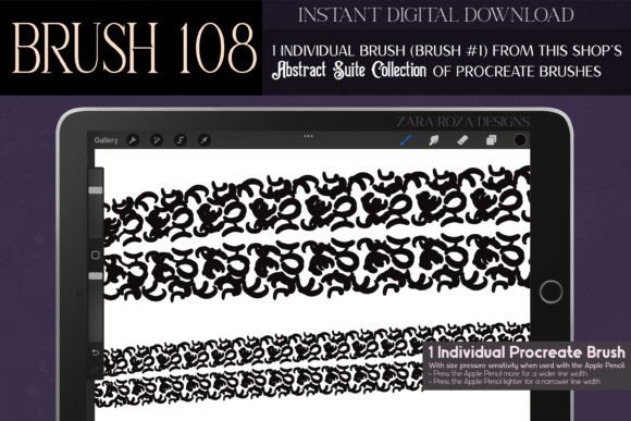 Procreate Brush #108 – Abstract Suite
