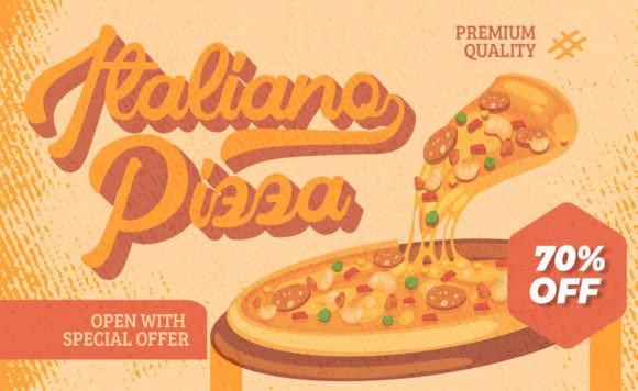 Radial Vintage Font PNG with transparent background - Preview 1