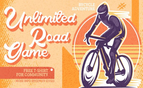Radial Vintage Font PNG with transparent background - Preview 2